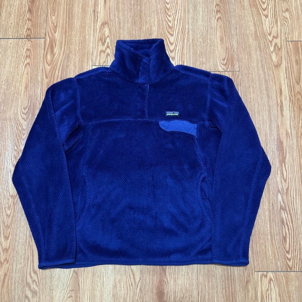 Patagonia Women's Re Tool Snap Pullover Sweater Medium Purple Sherpa